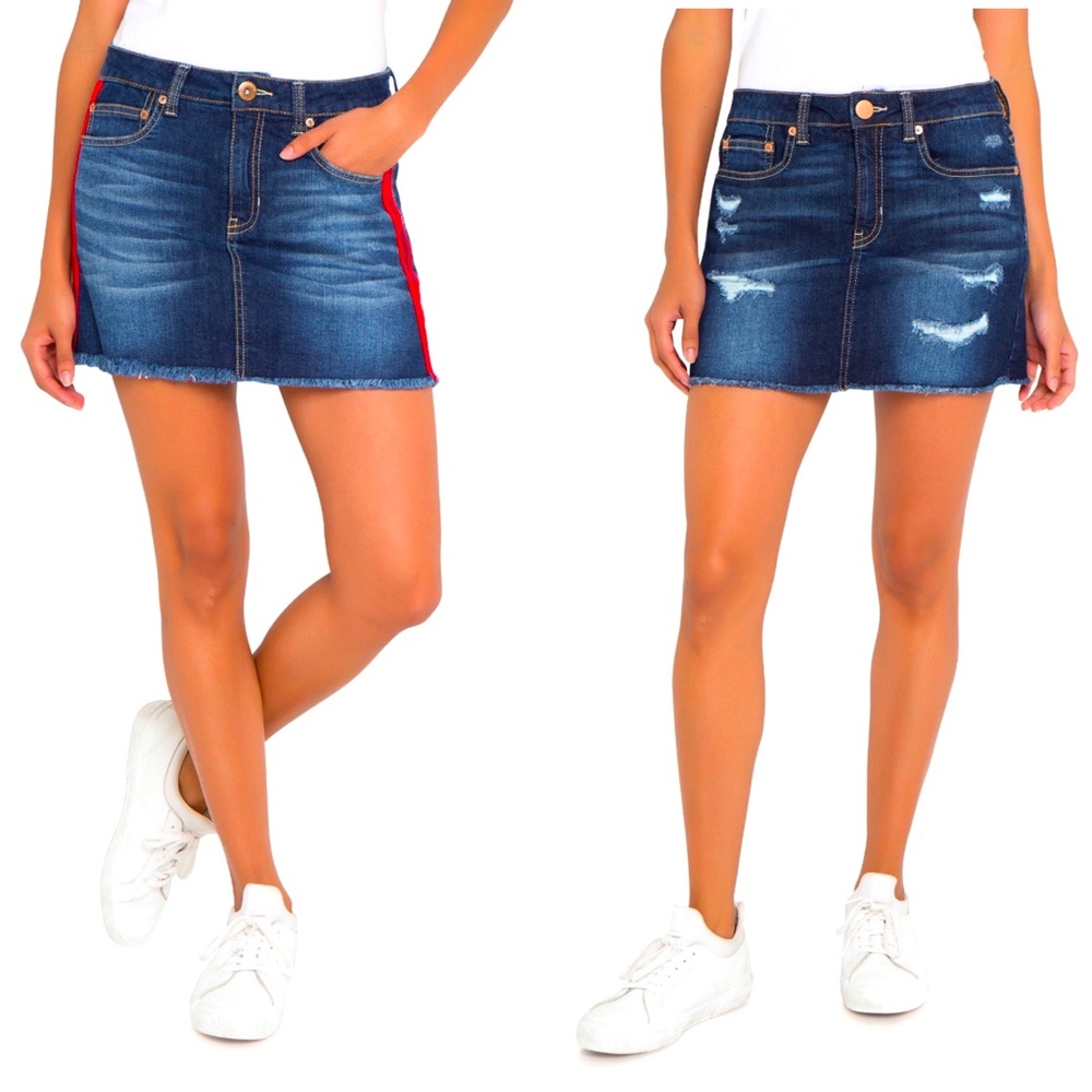 Denim Mini Skirts